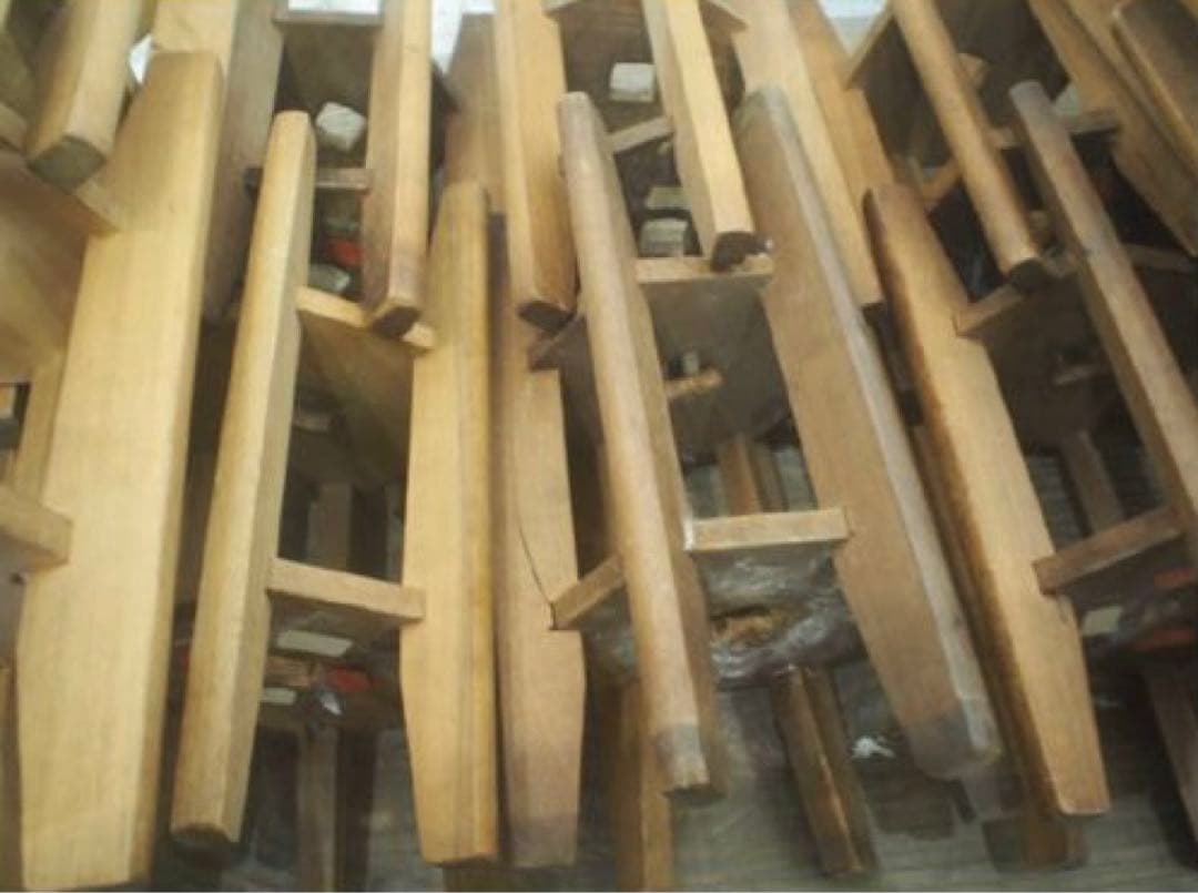 ◆38個珍しい6本脚木製糸巻きレトロ古民具糸車 オブジェインテリア アンティーク