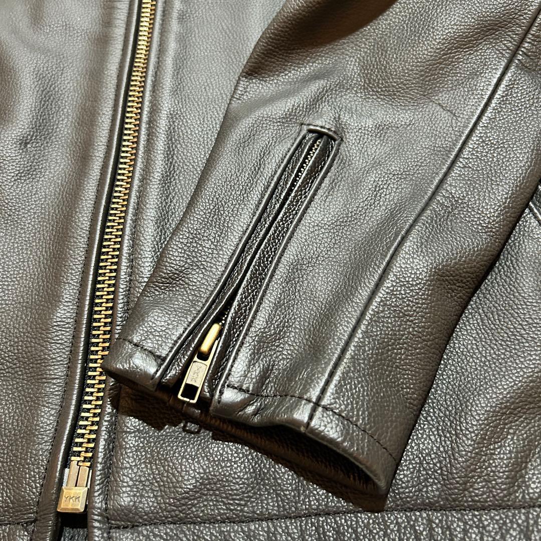 Rookie Leathers シングル ライダース ジャケット 4L 牛革