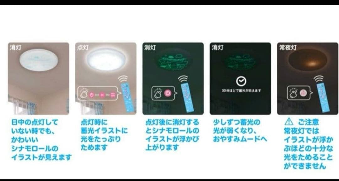 【美品】クロミちゃん　シーリングライト