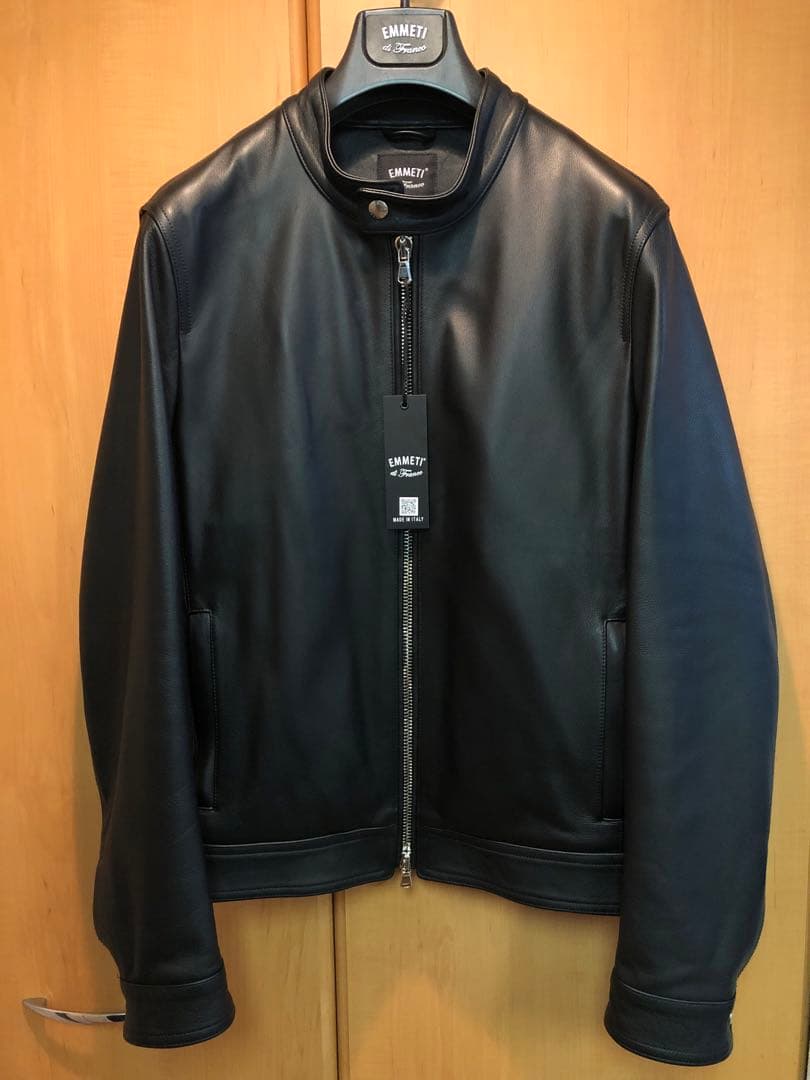 限定　EMMETI レザー シングルライダースジャケット　JURI 50