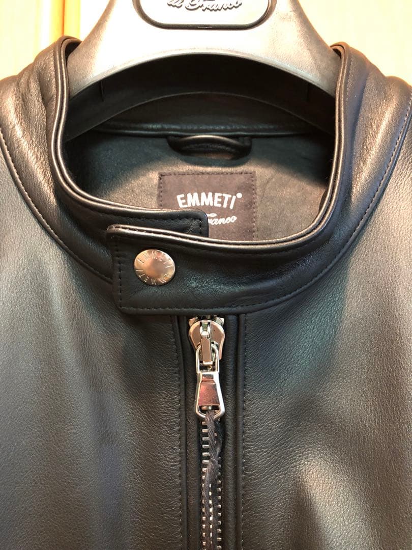 限定　EMMETI レザー シングルライダースジャケット　JURI 50