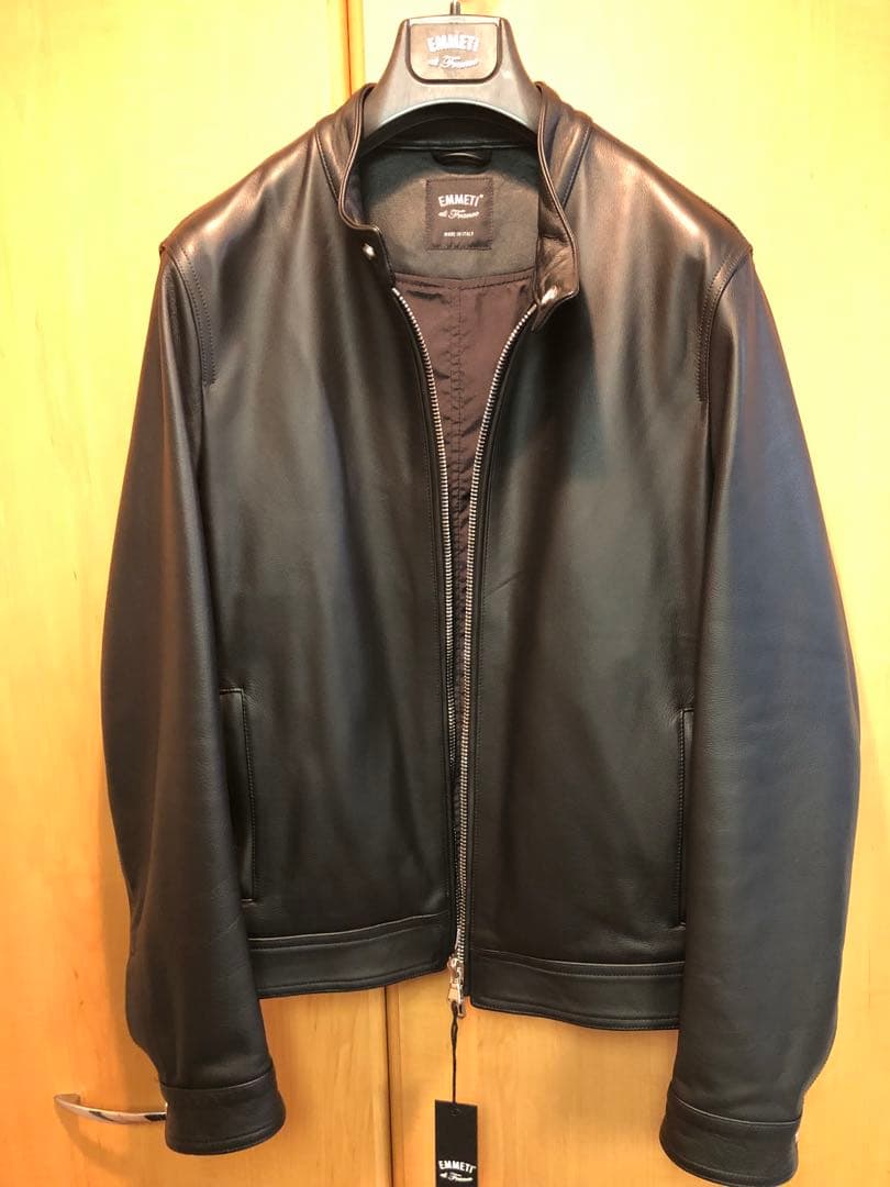 限定　EMMETI レザー シングルライダースジャケット　JURI 50