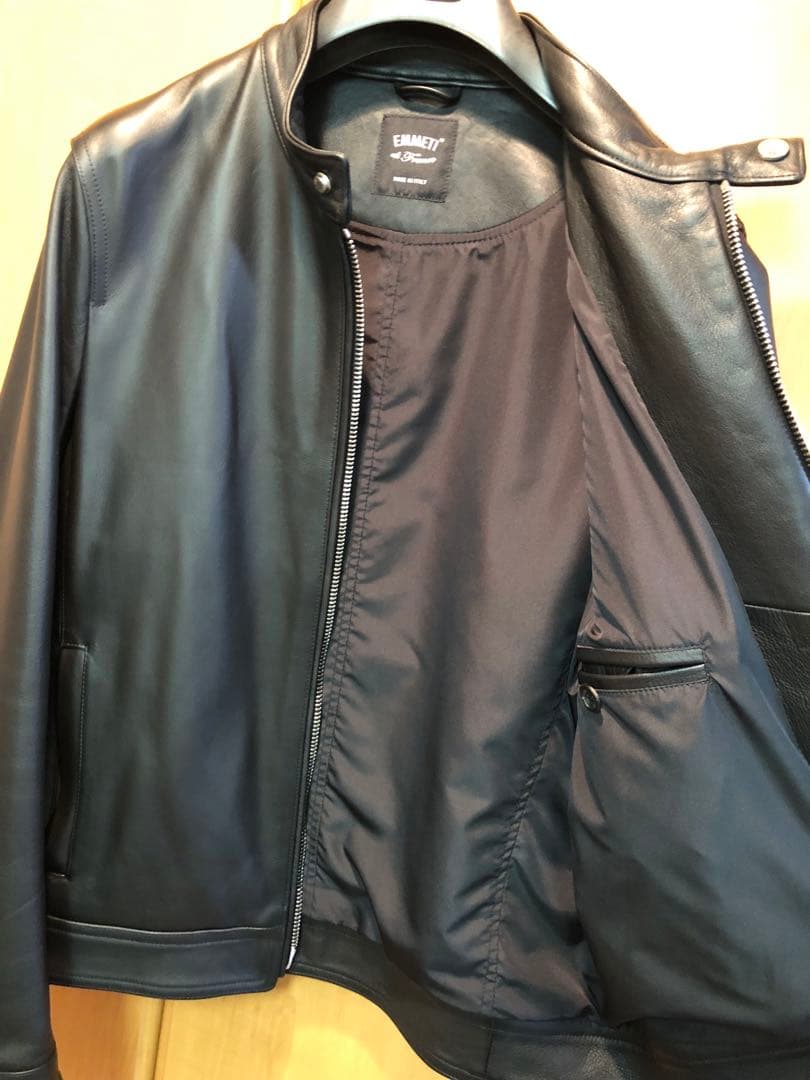 限定　EMMETI レザー シングルライダースジャケット　JURI 50