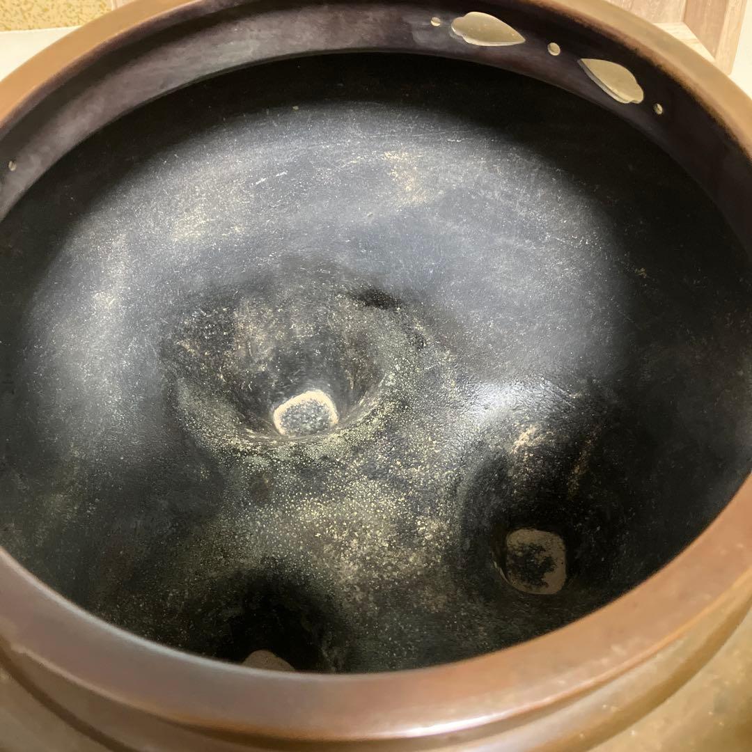 茶道具 唐銅 朝鮮風炉 共箱