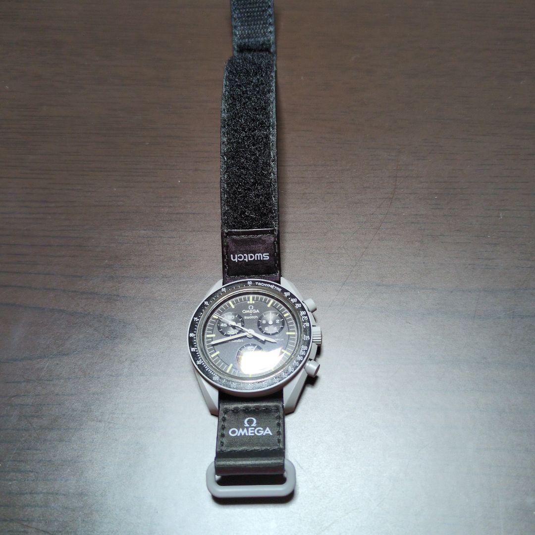 OMEGA Moonwatch ブラック ラバーベルト