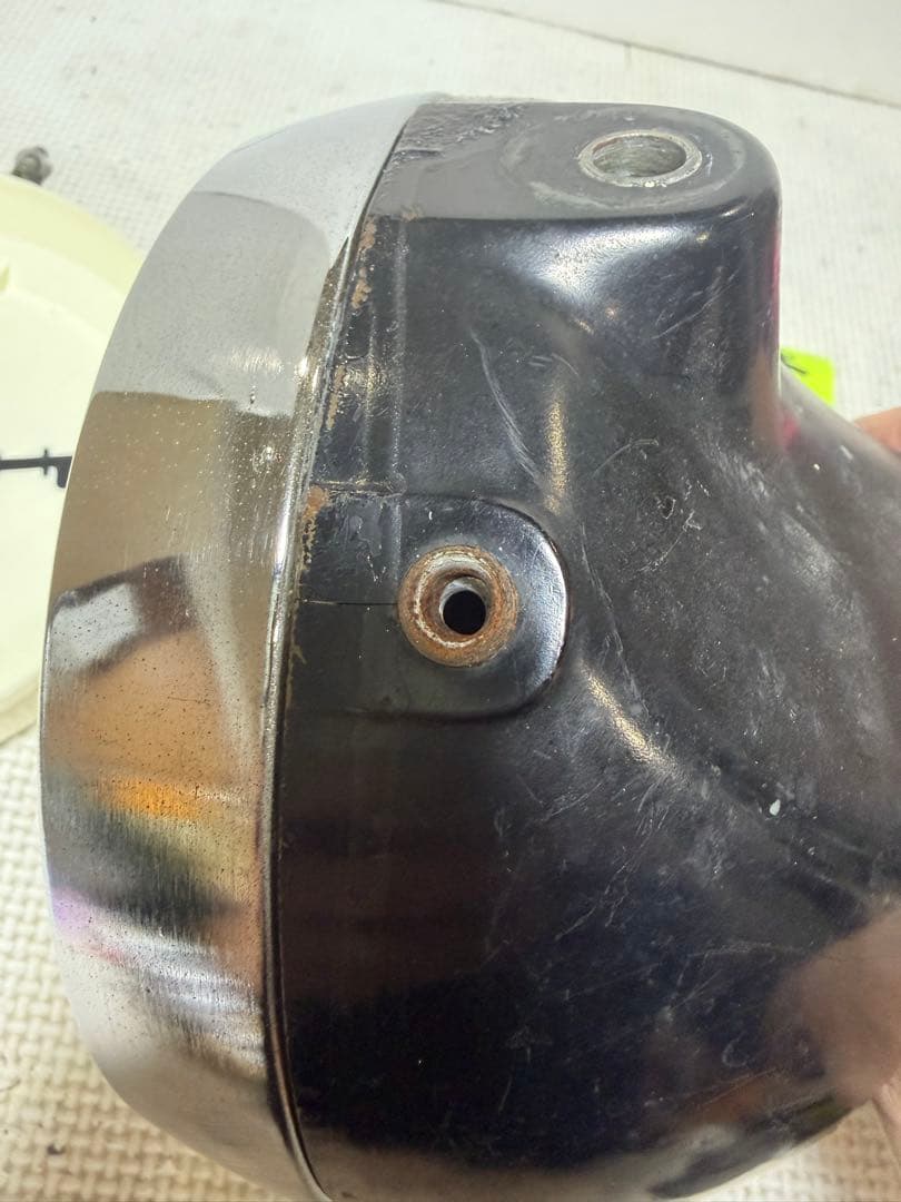 当時物希少シビエ凹みレンズ付きヘッドライト　Z250FT純正ライトケース付き