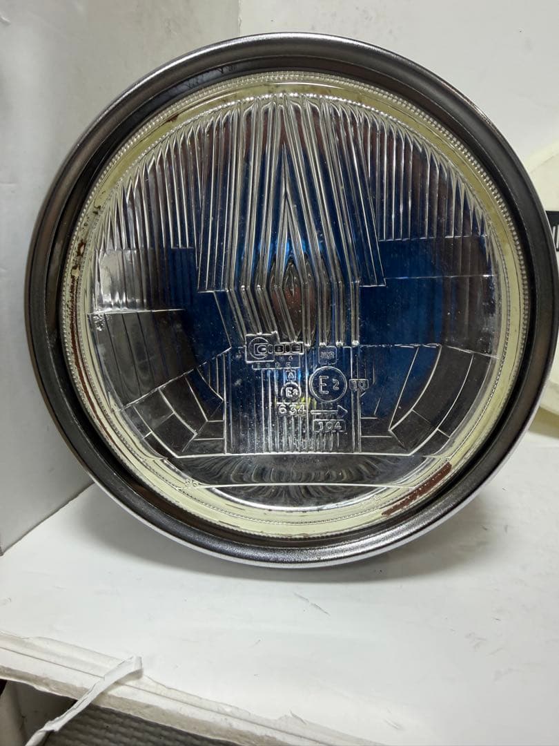 当時物希少シビエ凹みレンズ付きヘッドライト　Z250FT純正ライトケース付き
