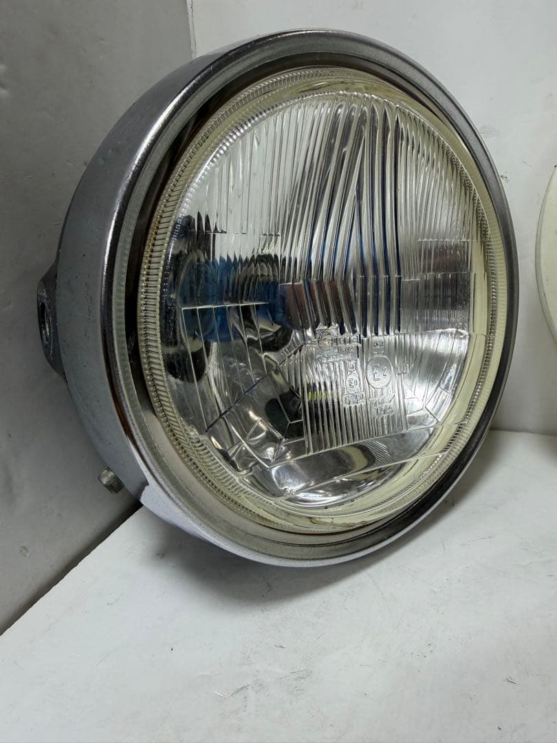 当時物希少シビエ凹みレンズ付きヘッドライト　Z250FT純正ライトケース付き