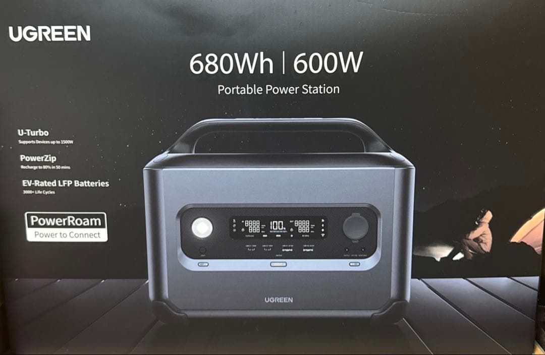 【新品未使用】UGREEN ポータブル電源 PowerRoam600