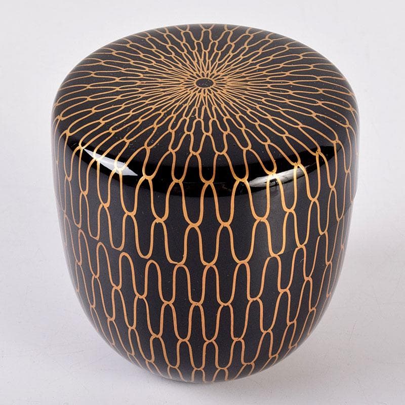 茶道具　正春作　網目金蒔絵　中棗　共箱　V　8435