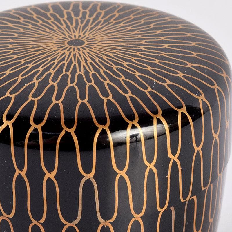 茶道具　正春作　網目金蒔絵　中棗　共箱　V　8435