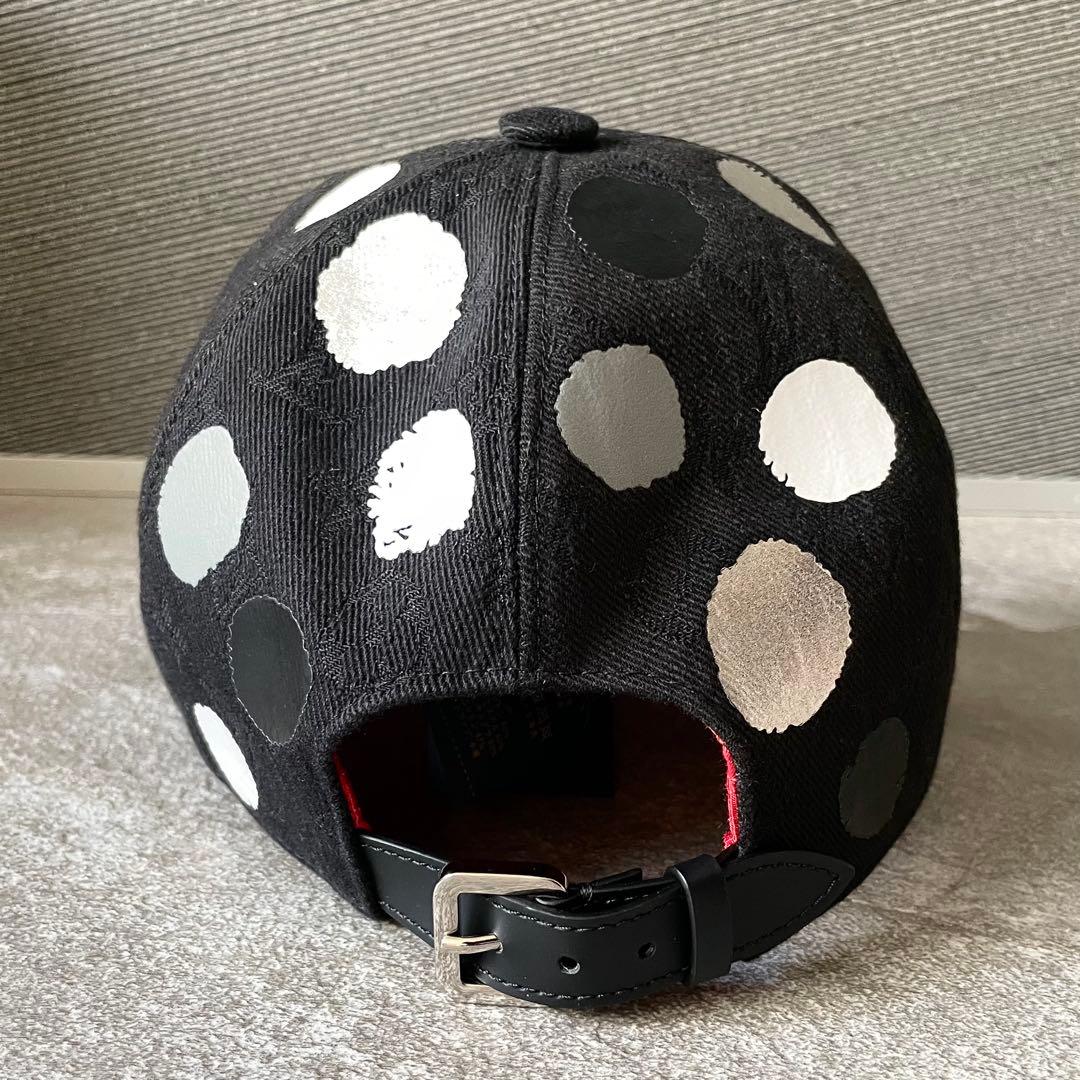美品★ルイヴィトン×草間彌生　モノグラム・ジャカード　ドット　キャップ