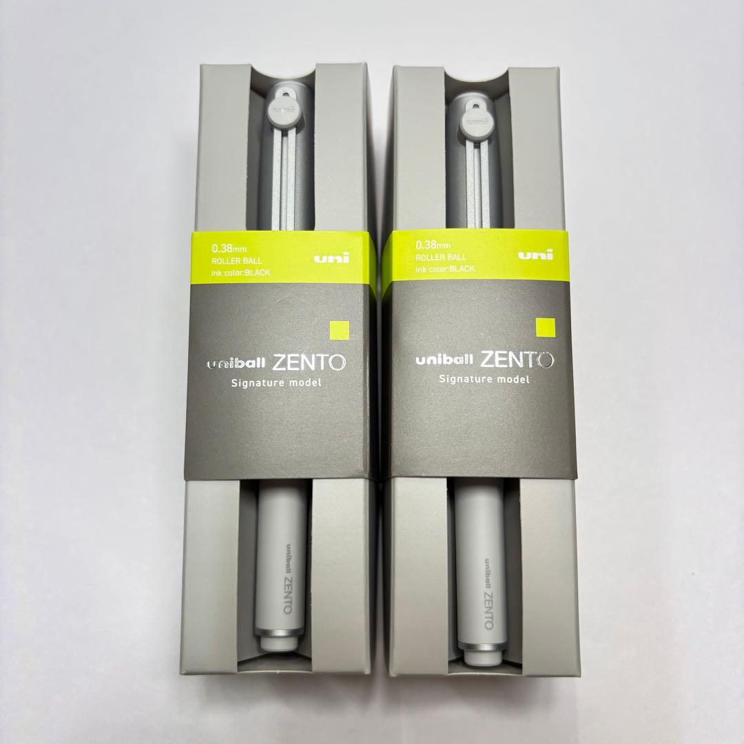新品未使用 ユニボールゼント シグニチャーモデル 0.38 シルバー 2本