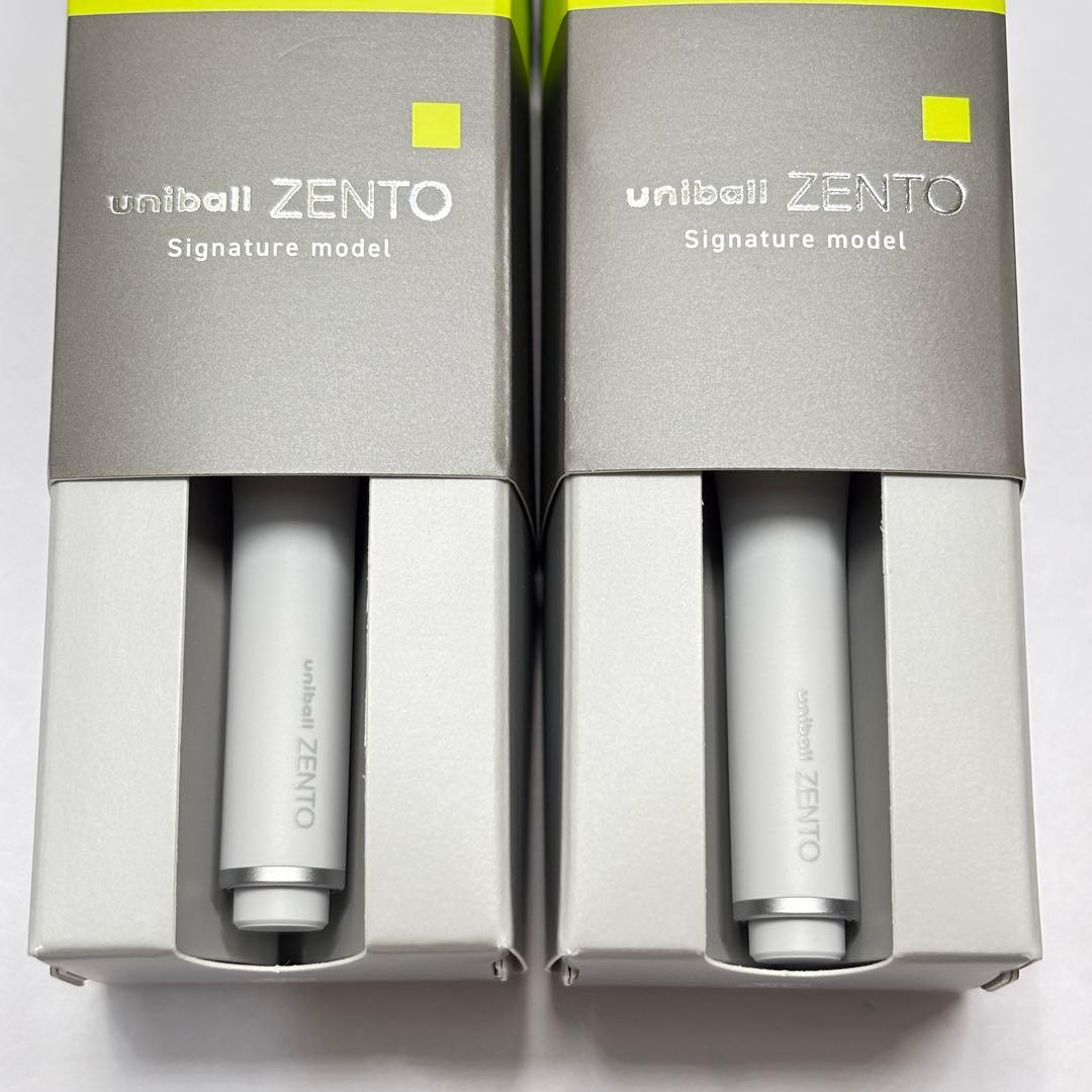 新品未使用 ユニボールゼント シグニチャーモデル 0.38 シルバー 2本