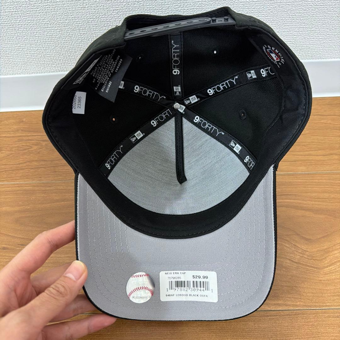 ニューエラ ロサンゼルス ドジャース 逆ロゴ 9FORTY ブラック×ホワイト