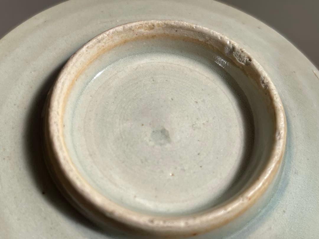 骨董　アンティーク　染付　菊文様　蕎麦猪口　コロ茶碗　半筒茶碗