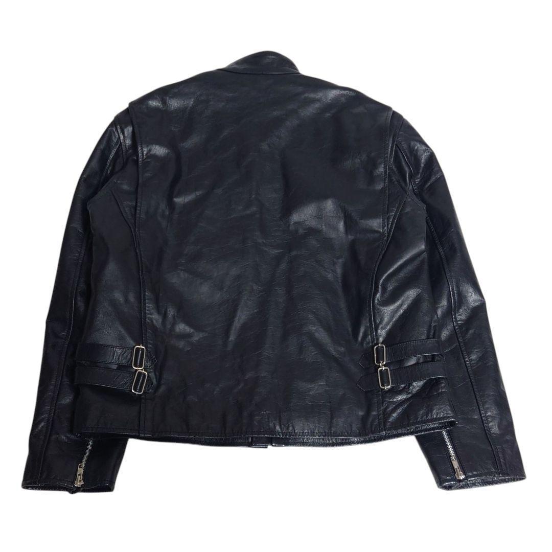 HORN WORKS 本革 ライダース レザー キルティング 5L 黒