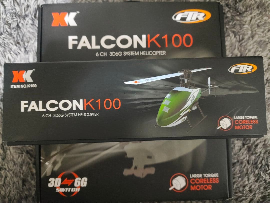 プロポ付 XK FALCON K100 K110 6CH ヘリコプター2台