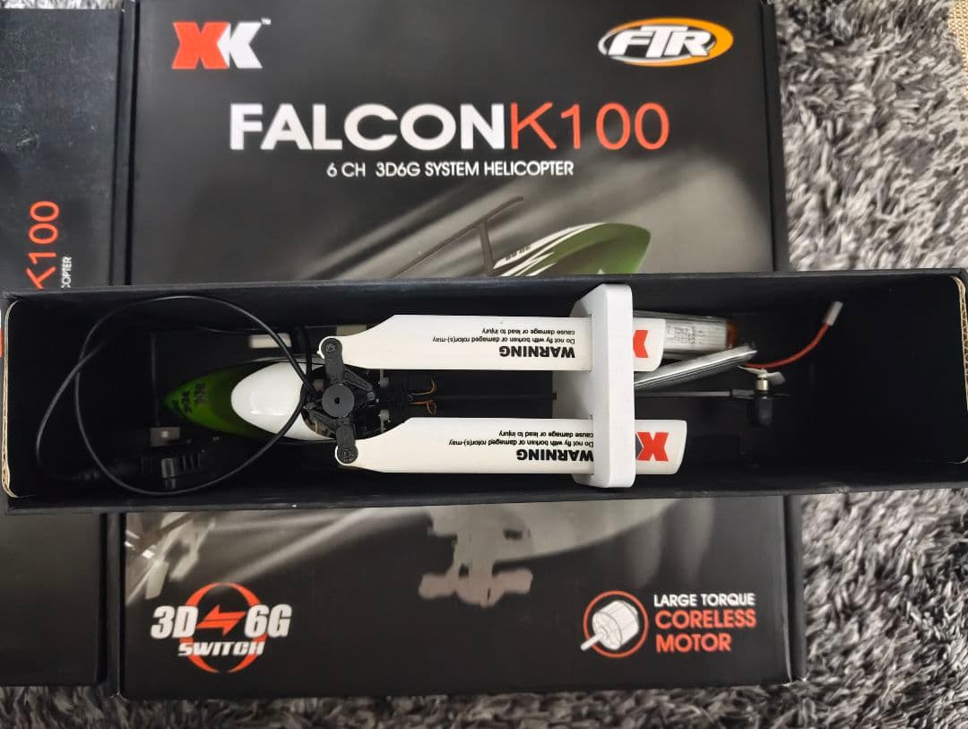 プロポ付 XK FALCON K100 K110 6CH ヘリコプター2台