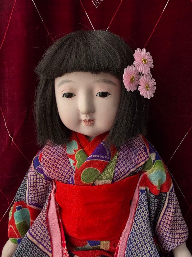 市松人形 初音 抱き人形 日本人形 和人形 ビスクドール アンティークドール