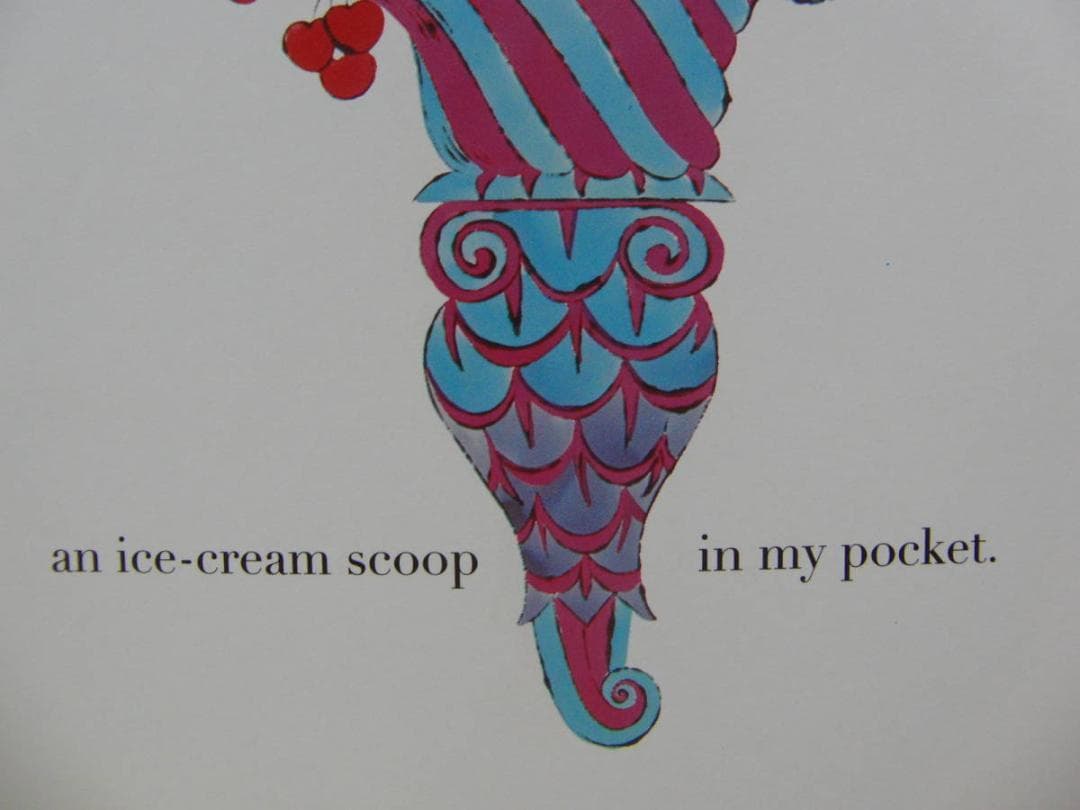 アンディ・ウォーホル、アイスクリーム デザートH、海外版・希少画集・額装画