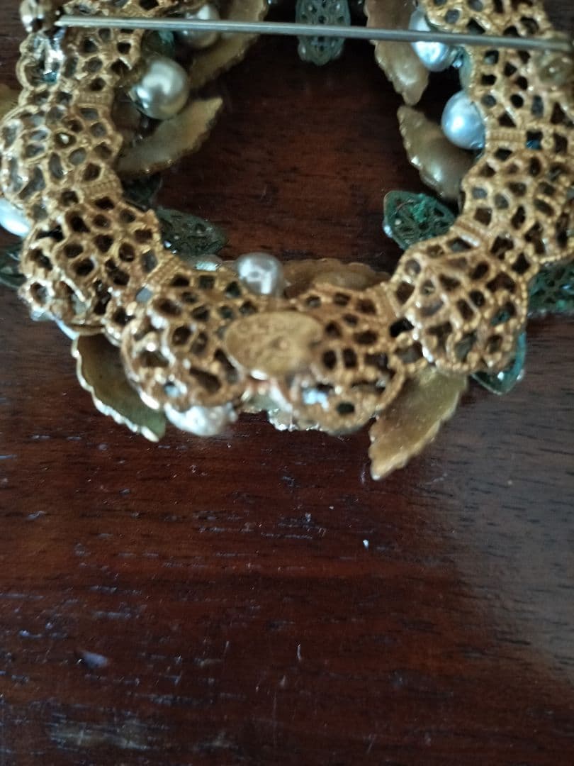 ビンテージブローチハスケル風　メーカー銘