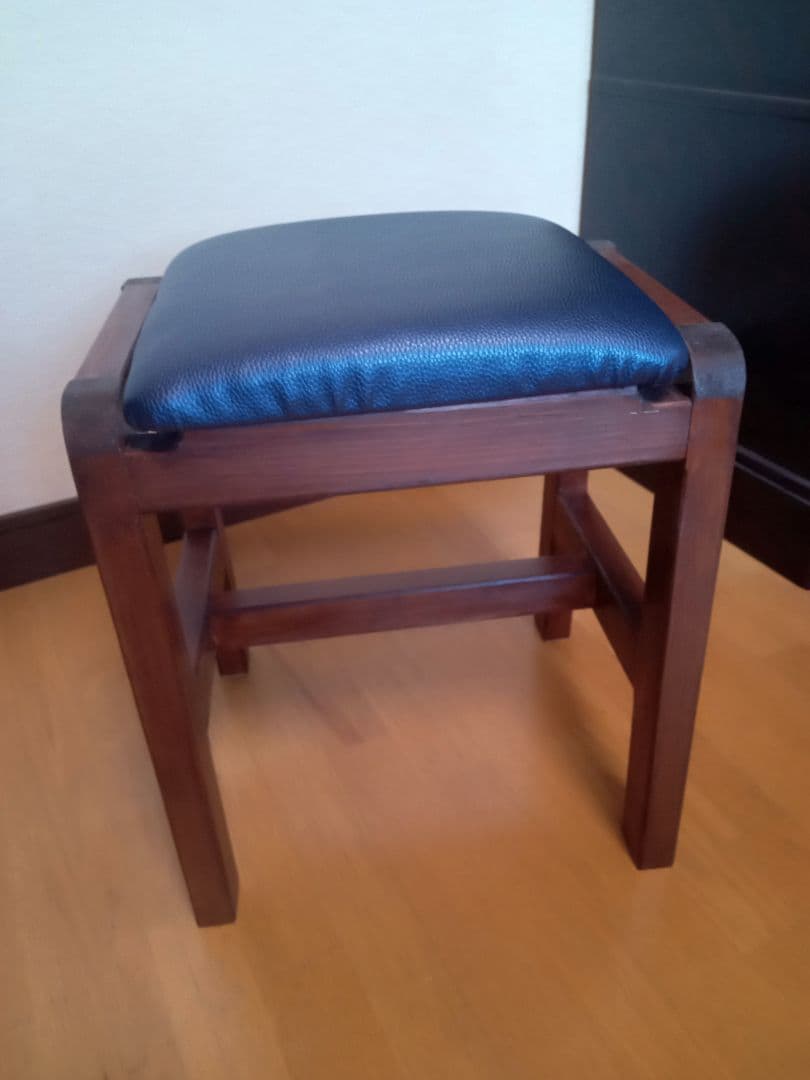ゆったりスツール　（カラシ、紺）２脚