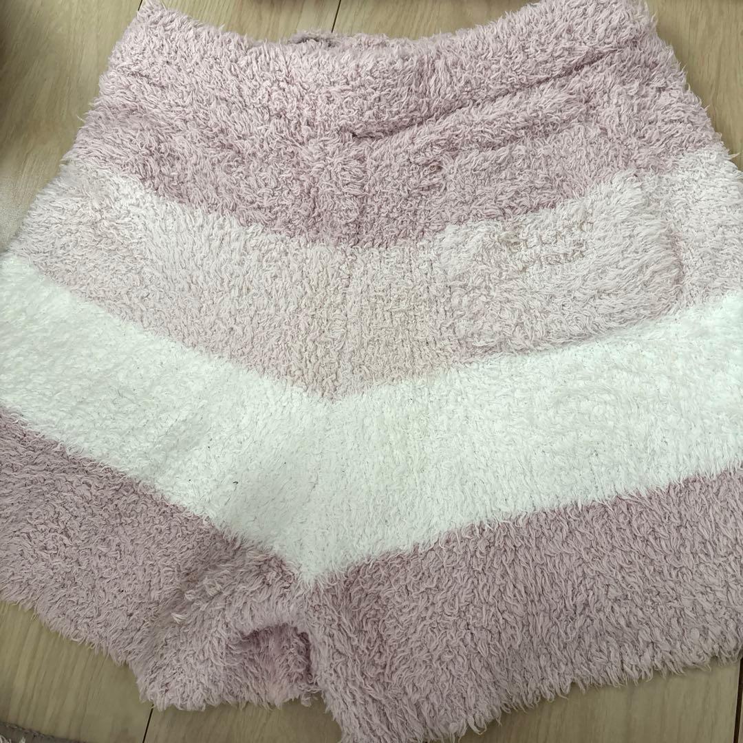 週末限り 美品 ジェラピケ フリース ストライプ ルームウェアセット