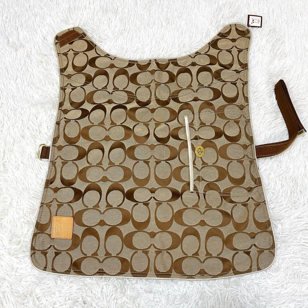 【新品未使用品】COACH コーチ 犬服 ドッグコート XL シグネチャー