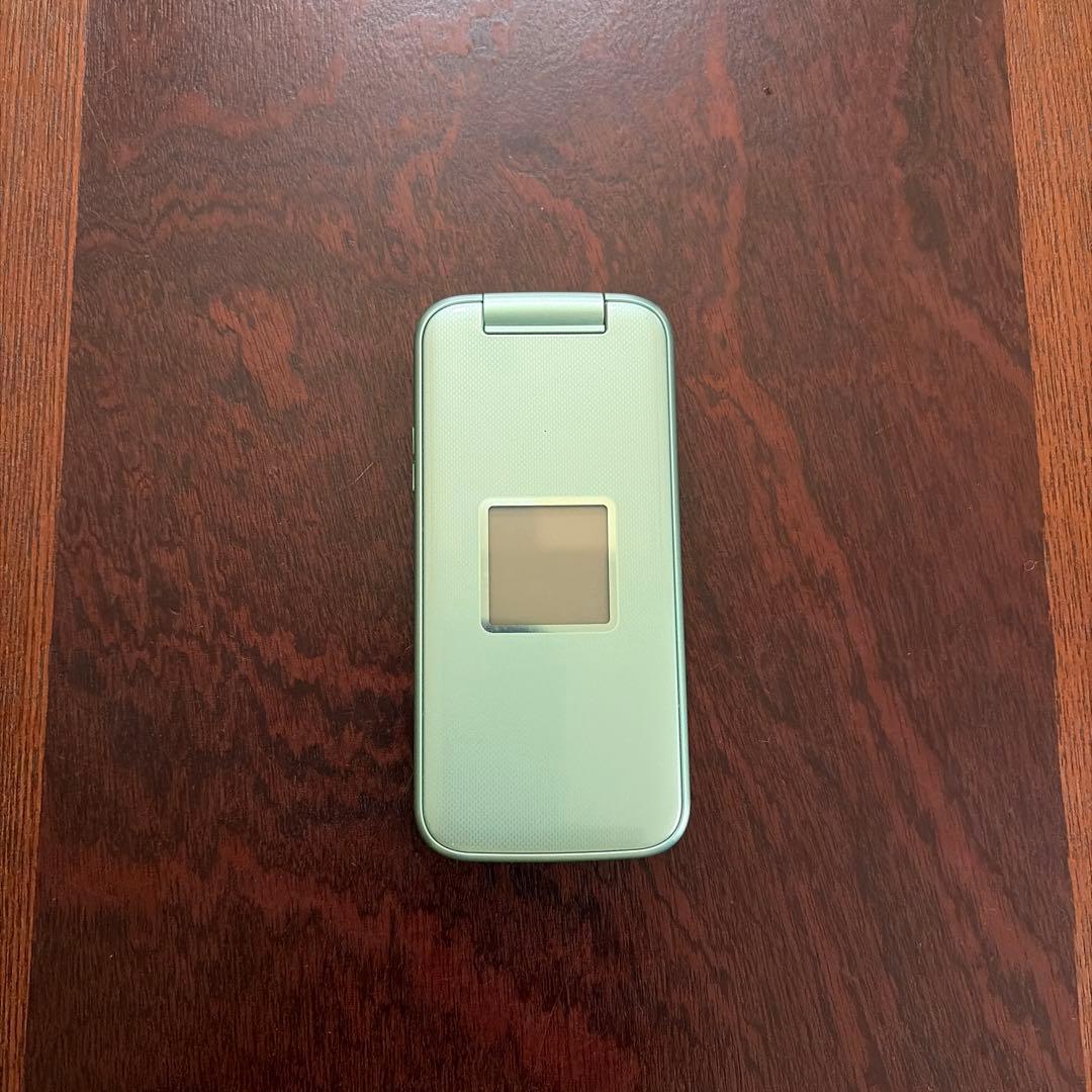 docomo F-02J 折りたたみ式携帯電話 ミントグリーン