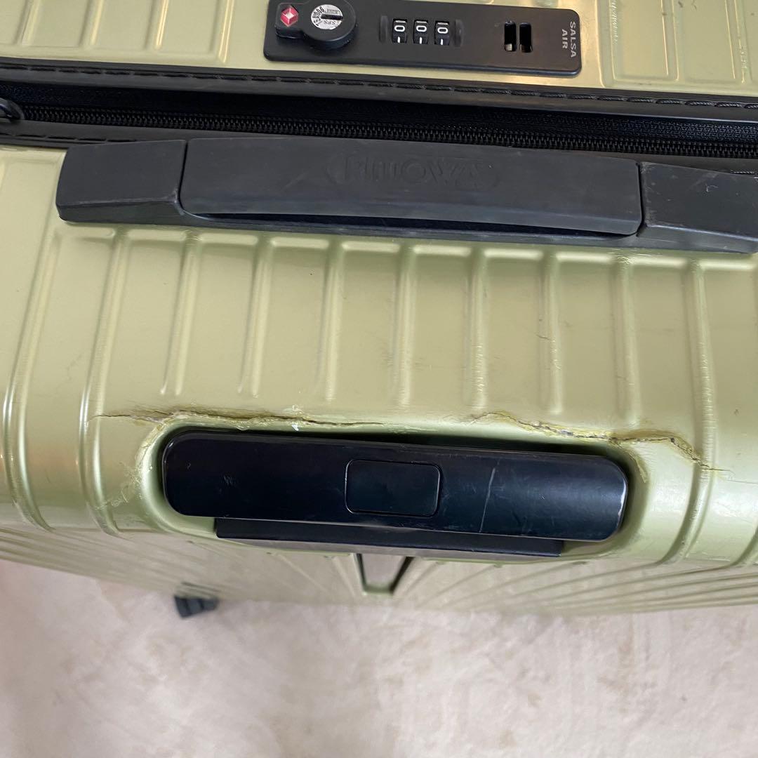 T*ん様 廃盤 リモワ サルサエアー 容量 91L 4輪 TSAロック ライムグ