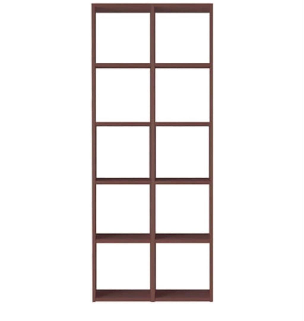 無印良品 スタッキングシェルフセット・5段・ウォールナット材