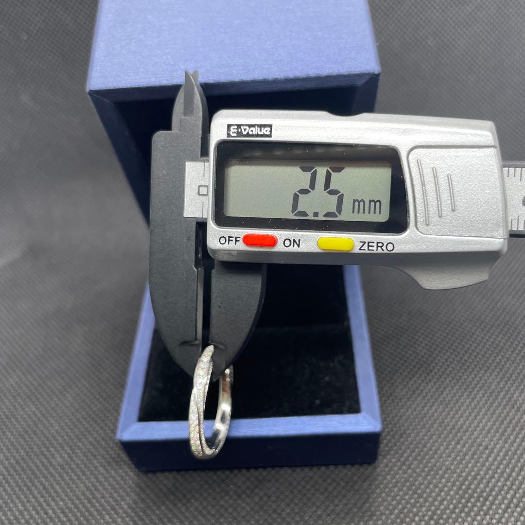 【8号】モアサナイト ツイスト フルエタニティ リング　シルバー