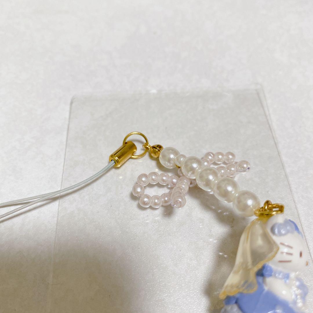 激レア！ウエディング　ハローキティ　2001年　ブルー　ストラップ　サンリオ