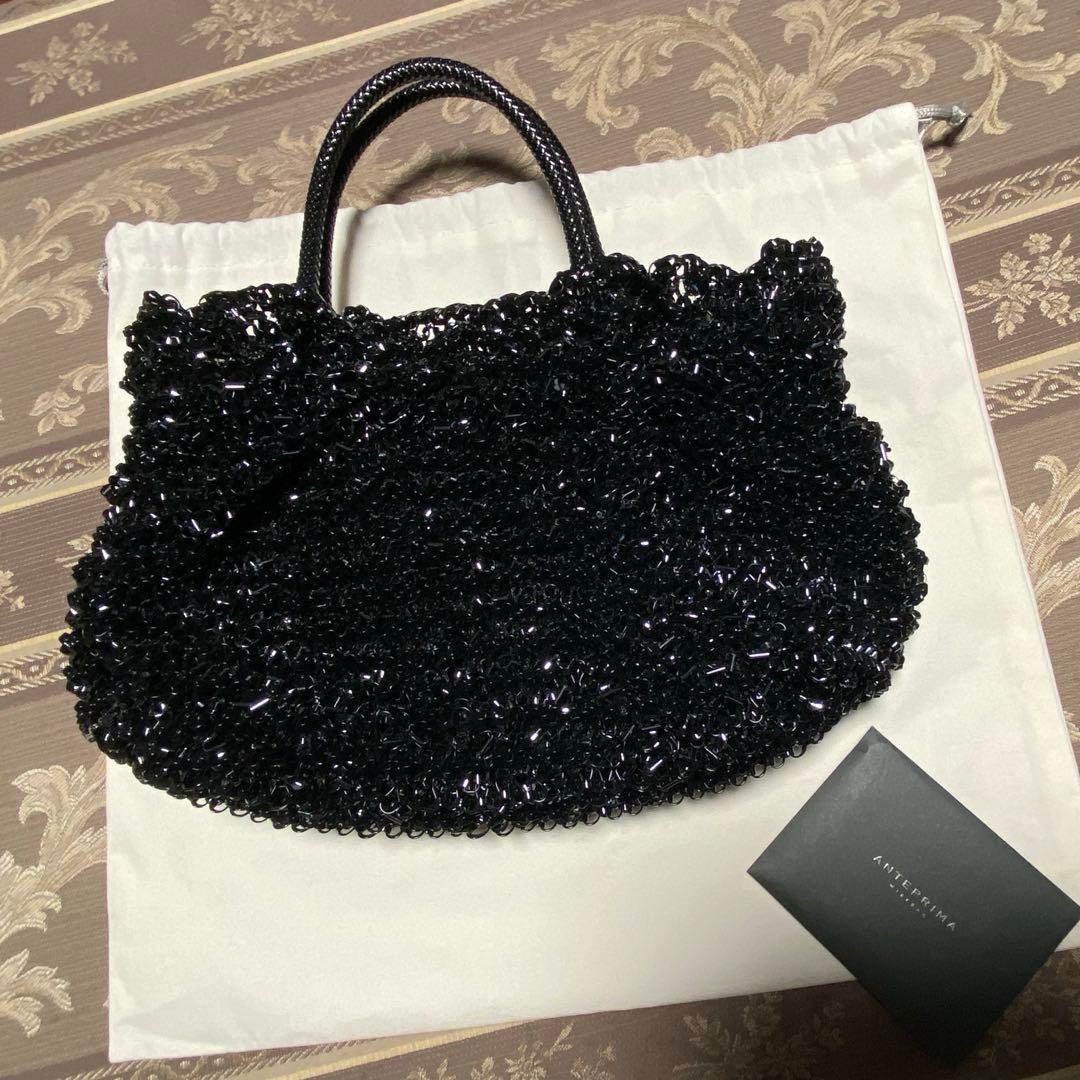 最終極美品正規現行品アンテプリマ　ワイヤーグリッター　ブラック　バッグ