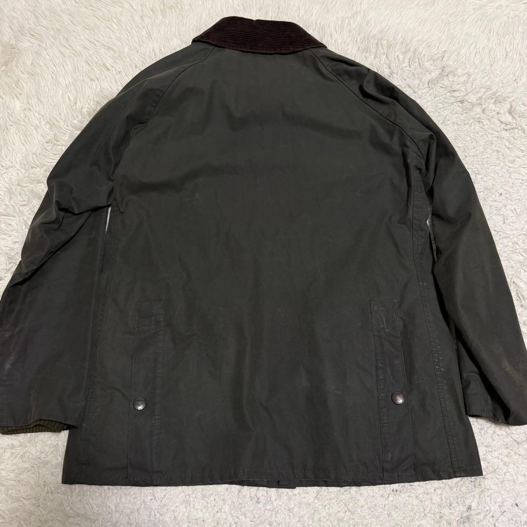 美品Lサイズ相当　バブアー　スリムビデイル　ワックスジャケット　袖リブ　カーキ