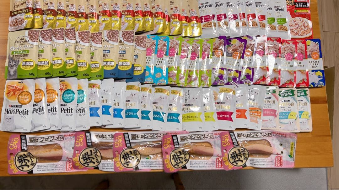 猫ちゃんのおやつ・ごはん115個　焼きかつお5個