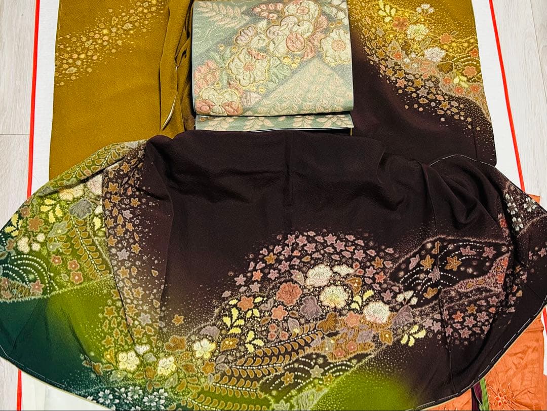 ゆ*ー様 新品　日本を代表する辻ヶ花　作家　吉野一廉作品 脹れ織辻ヶ花袋帯　正絹