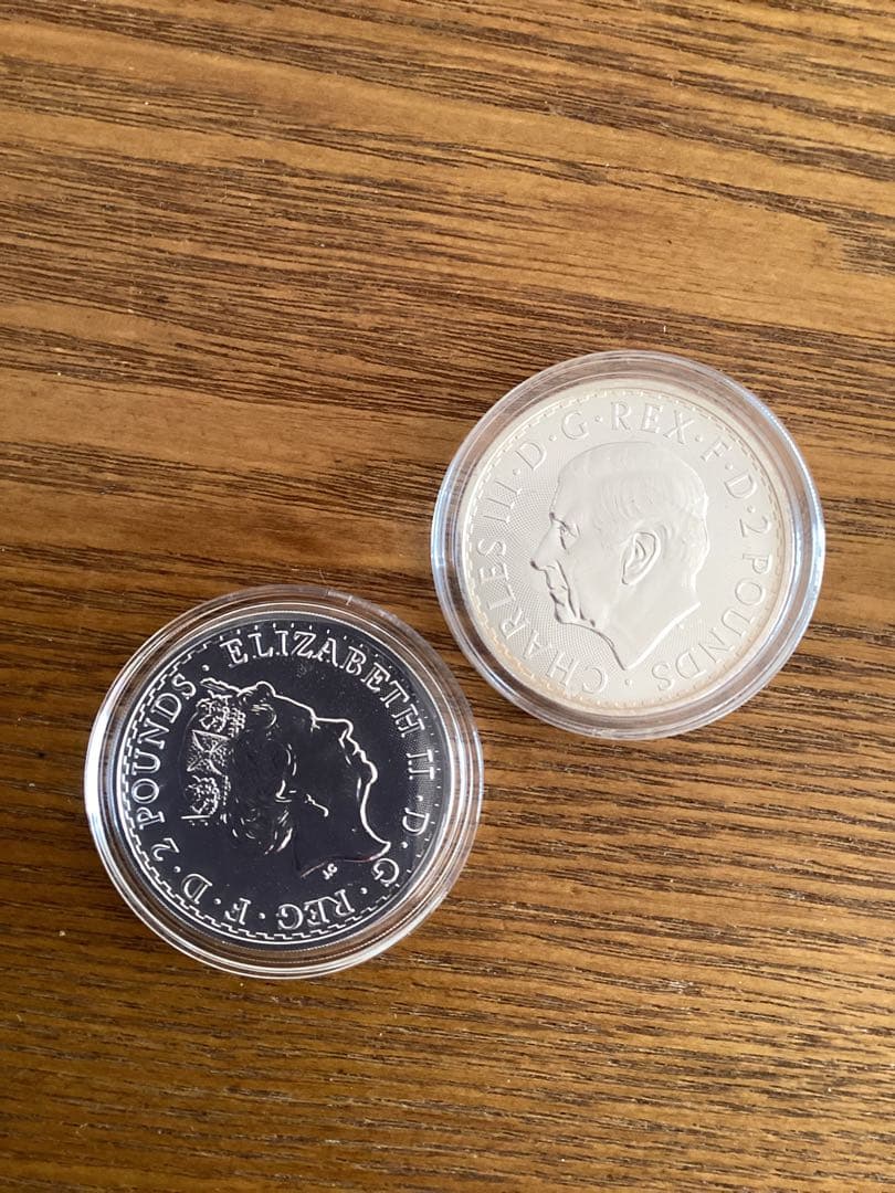 新品　ブリタニア銀貨　1オンス　2枚セット　純銀