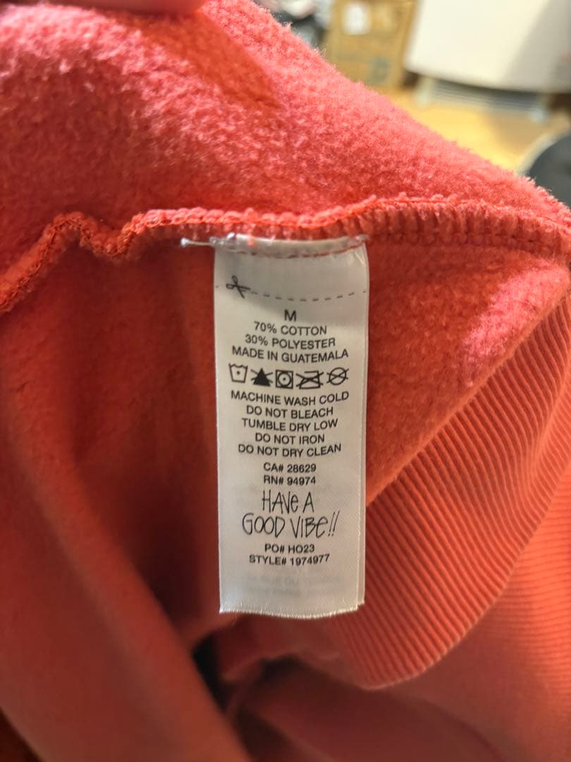 Stüssy レッド フルジップパーカー M