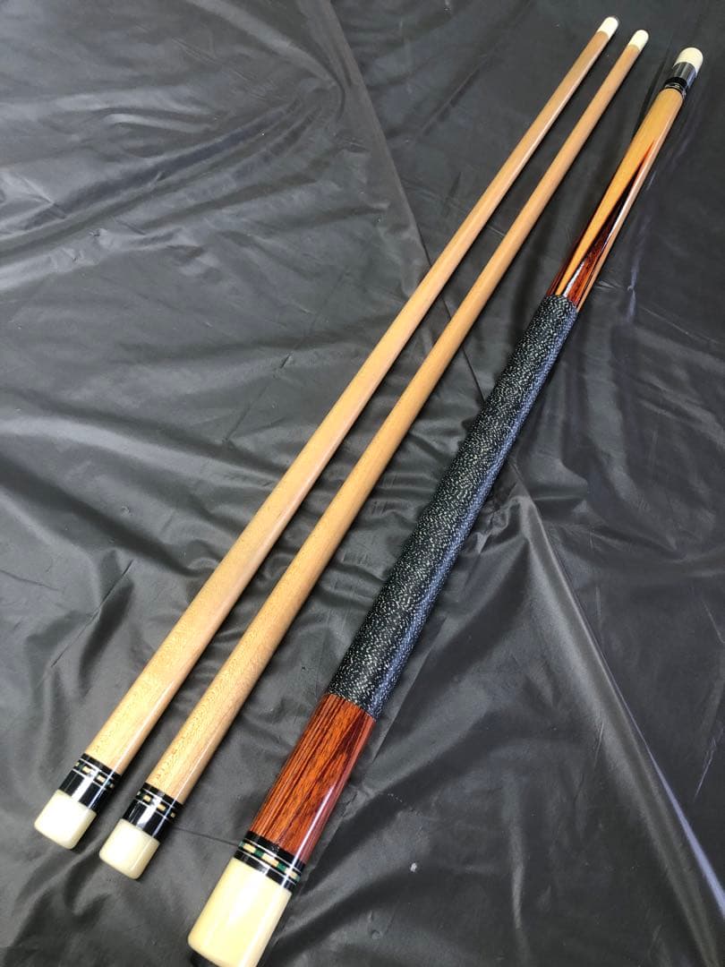 ビギナー向け　ビリヤードキュー　本ハギ　4剣　キューケース　付き