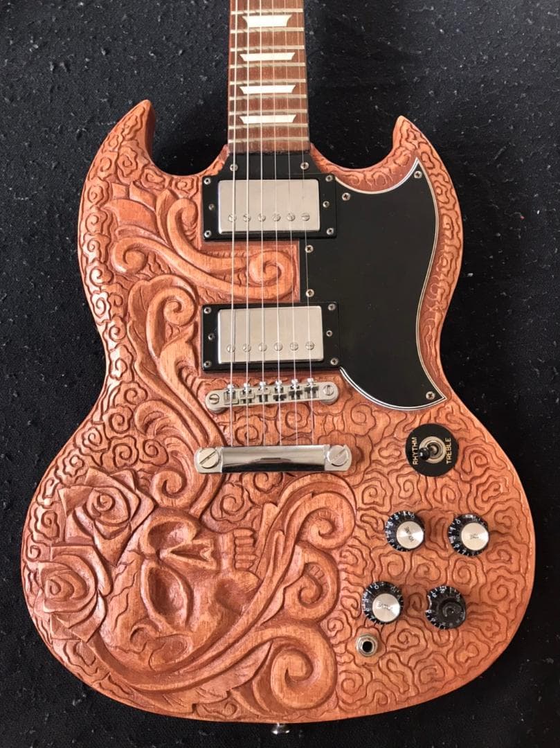 【完売しました】彫刻 SG Epiphone G−400 エピフォン