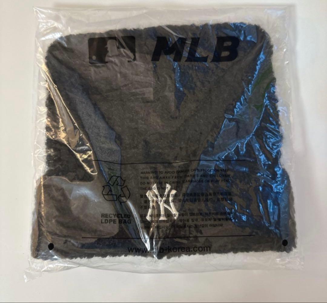 MLB 猫耳 ニット帽 ブラック カリナ 韓国限定 新品未使用 タグ付（紐なし）