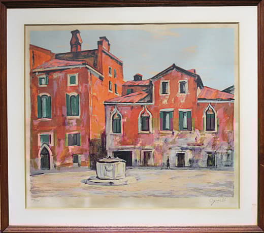 荻須高徳 【ラファエル広場】 リトグラフ