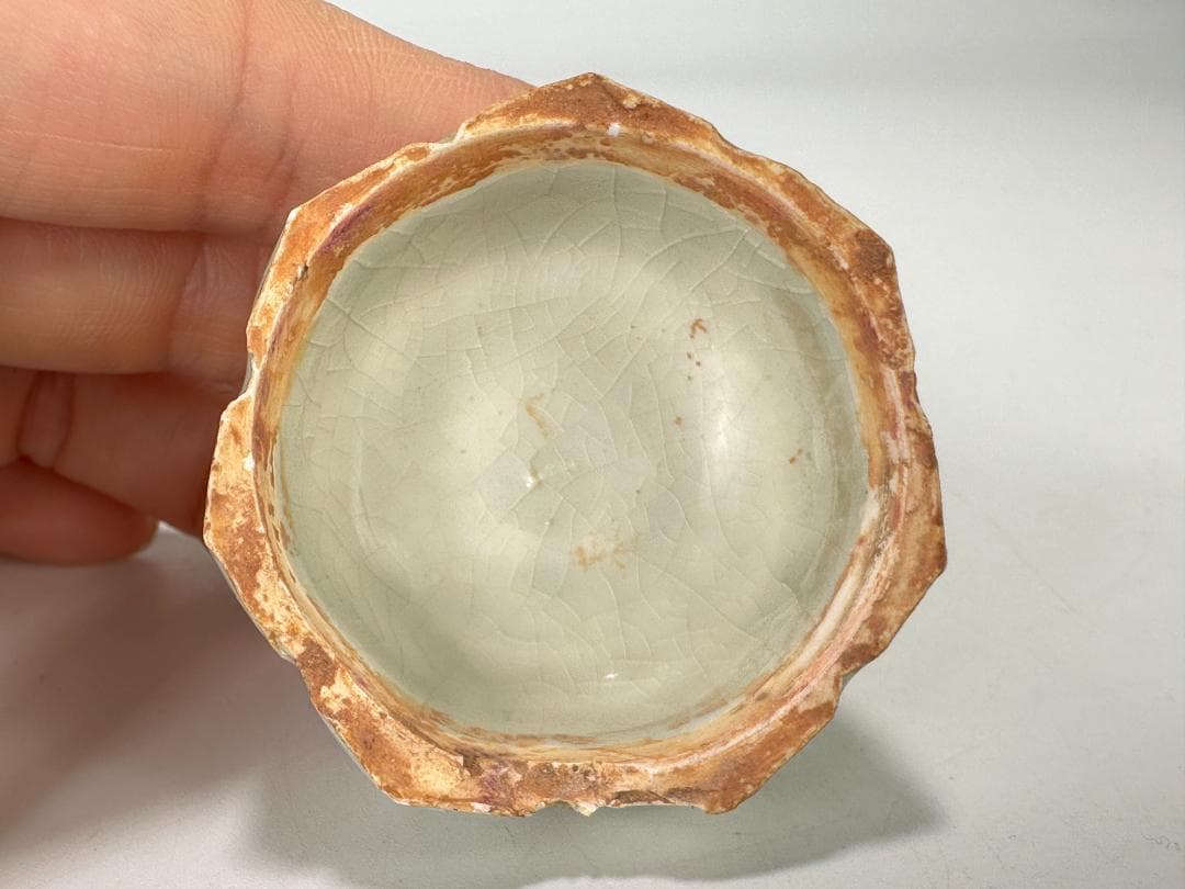 中国美術　宋時代　青白磁　影青　瓜形香合　蓋物　茶道具　時代　唐物　古物　古玩