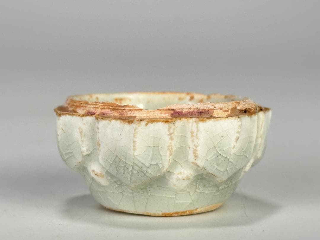 中国美術　宋時代　青白磁　影青　瓜形香合　蓋物　茶道具　時代　唐物　古物　古玩