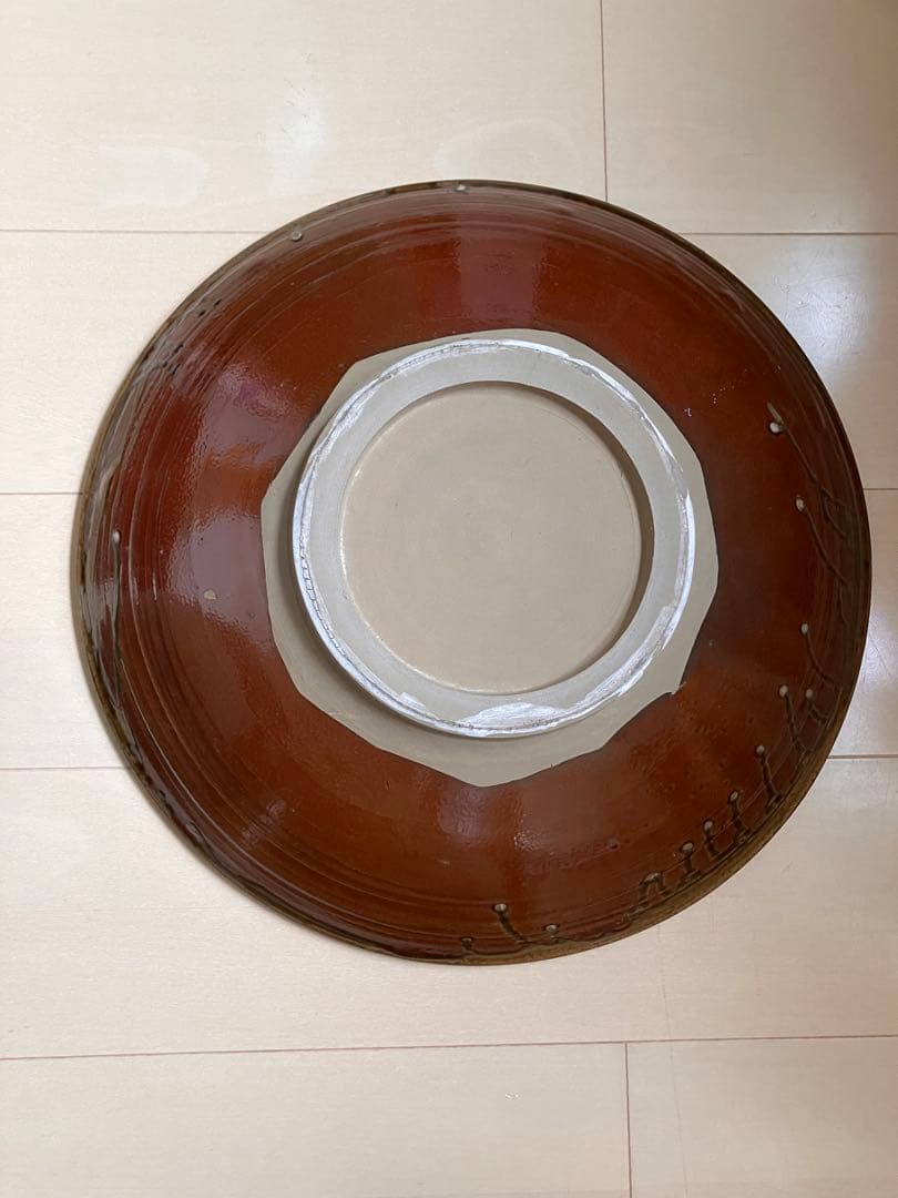 坂本茂木　小鹿田　直径44cm 大皿 小鹿田焼 大皿 飛び鉋 おんた焼 民藝