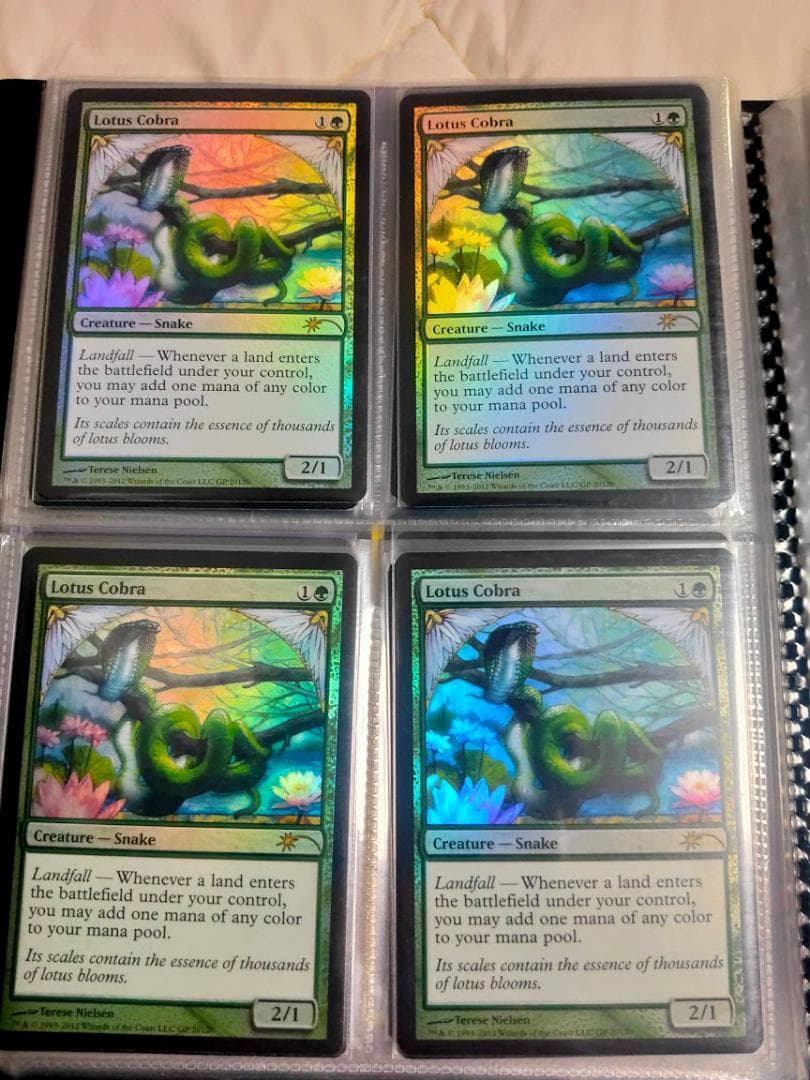 MTG  水蓮のコブラ プロモ foil 4枚セット  ニールセン