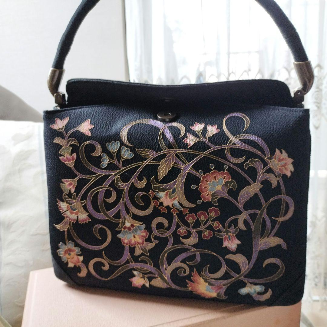 皇室御用達　OKAJIMA 岡重　正絹　和装バッグ　美品
