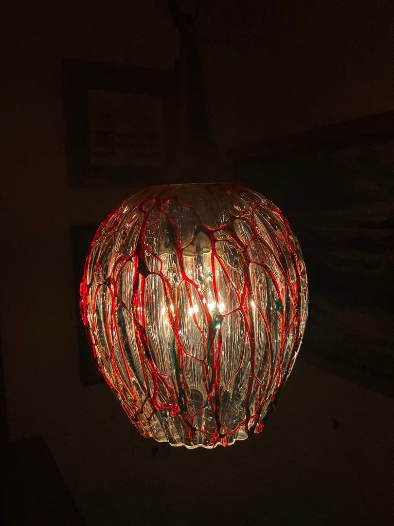 ヴィンテージ！美しい線状模様「ペンダントランプ」